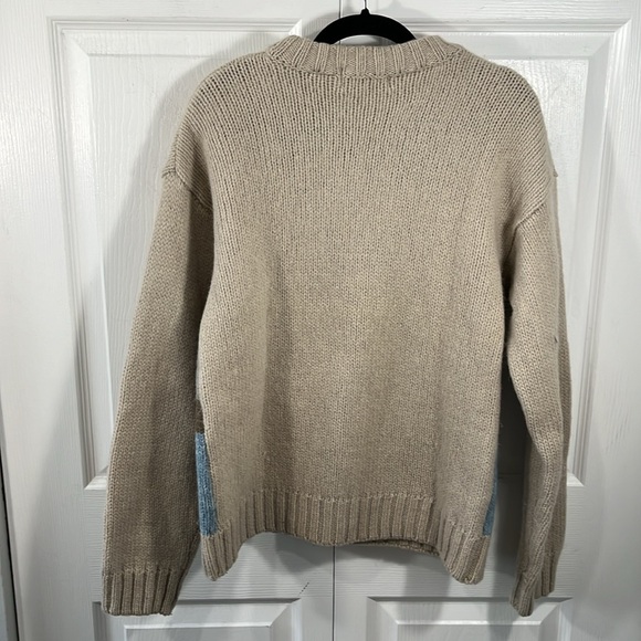 Vintage Boulevard Club Canadian canoe scene wool sweater - Picture 2 of 7